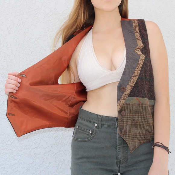 Vintage Wool Fall Vest by Mary Flanagan - Picture 2 of 6